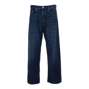 Icon Denim Men 'Will' Blue 5-Pocket Jeans With Logo Patch In Cotton Denim Man